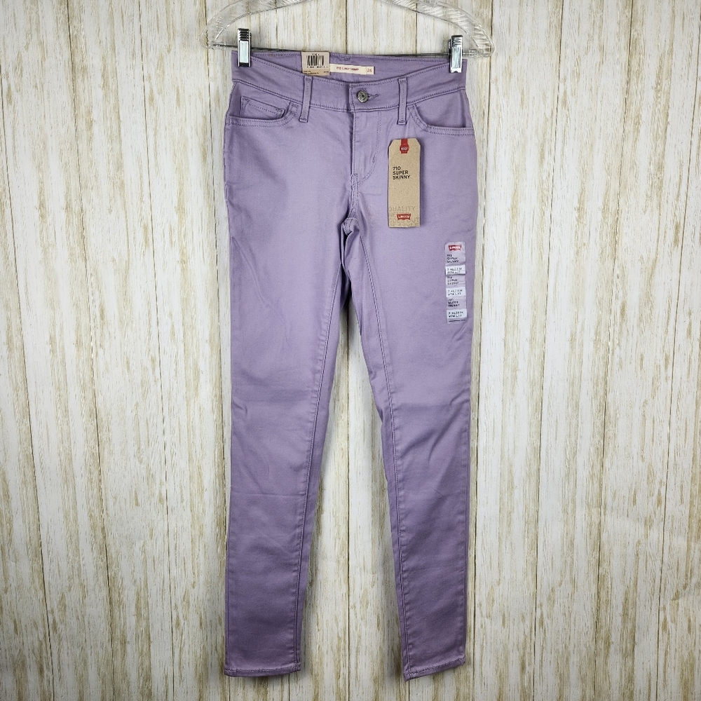 NWT Levi's 710 Super Skinny Sateen Womens Jeans Size 2
